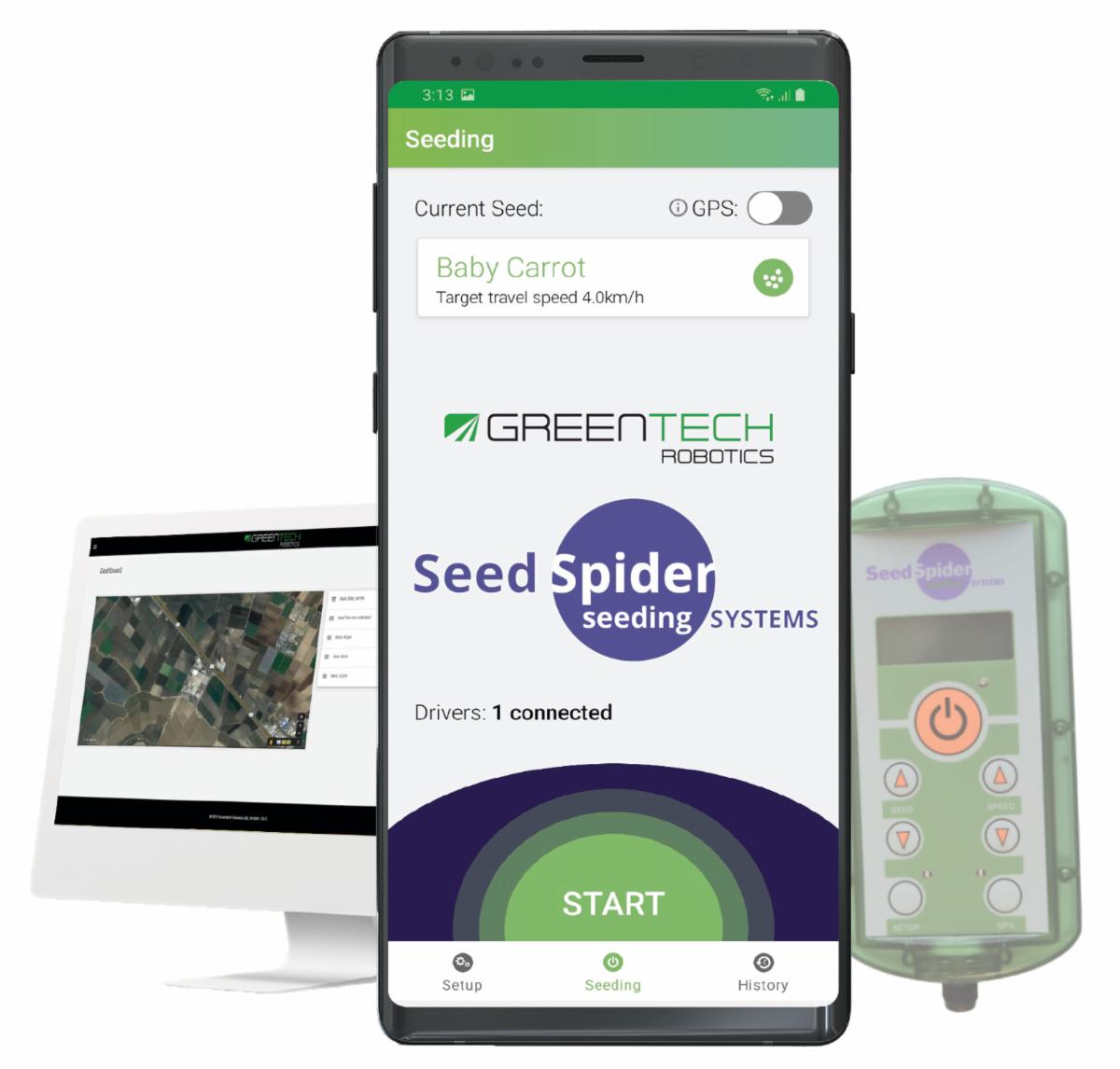 Seed Spider Digital Controller Mobile App